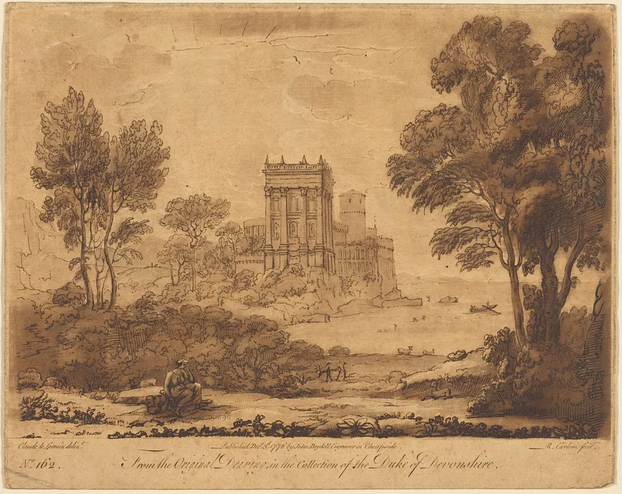 Landscape No. 162 from "Liber Veritatis" by Richard Earlom