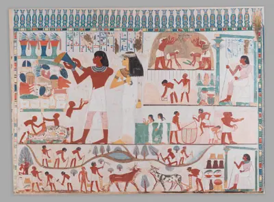 East Wall, South Side of Nakht's Offering Chapel