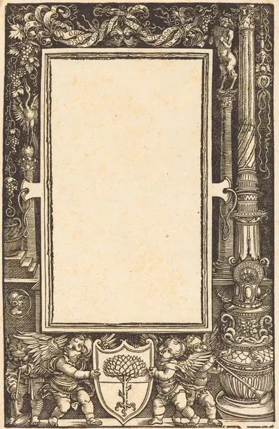Title-Border with Putti Holding the Pirckheimer Arms