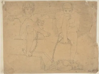 Otus and Ephialtes Holding Mars Captive