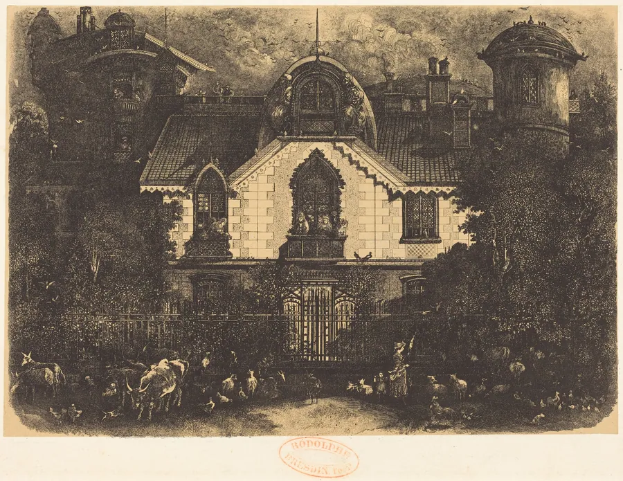 La Maison Enchantée (The Haunted House) by Rodolphe Bresdin