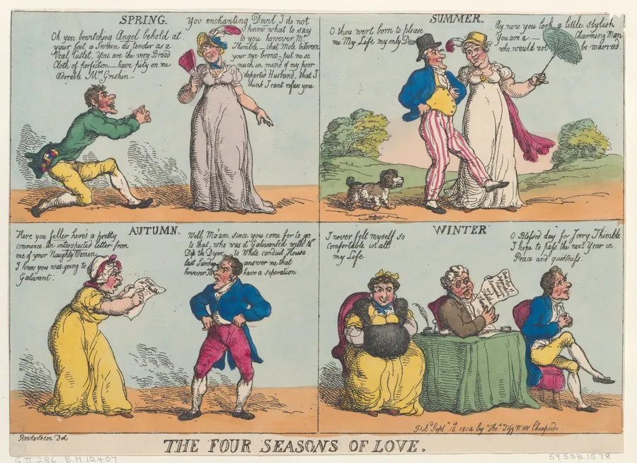 The Four Seasons of Love by Thomas Tegg