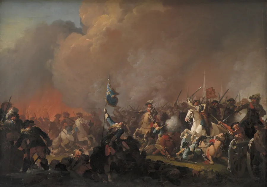 Udfaldet på Amager 1658 under Svenskekrigen 1657-60 by C.A. Lorentzen