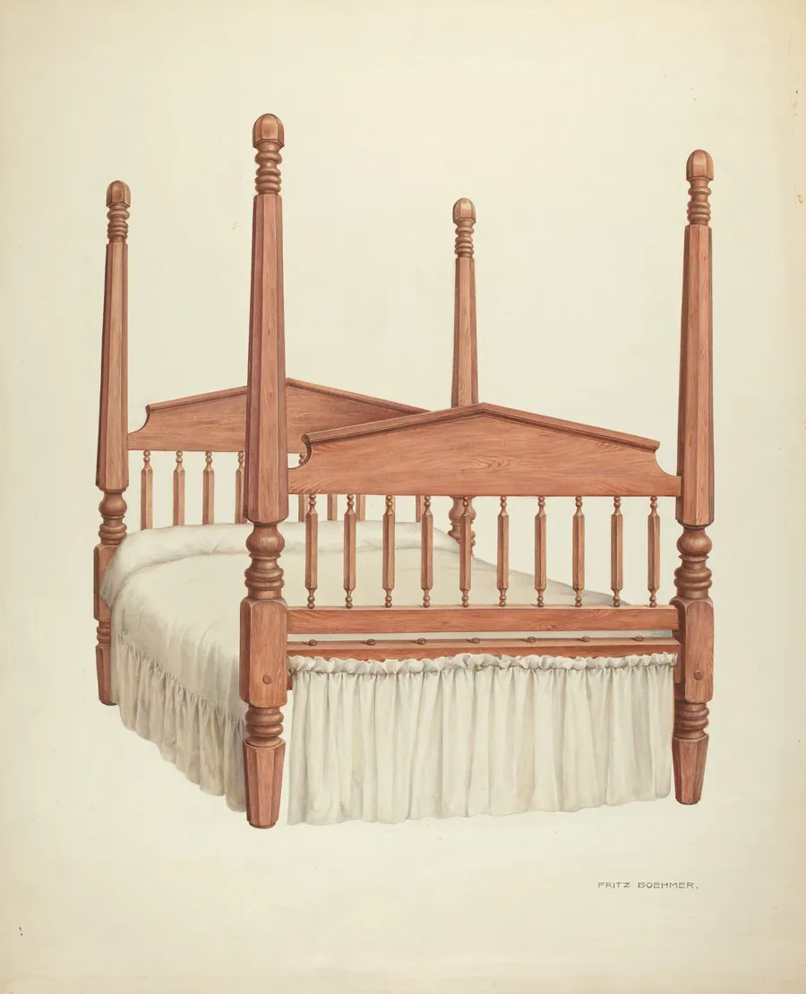 Zoar Four-Post Bed by Fritz Boehmer