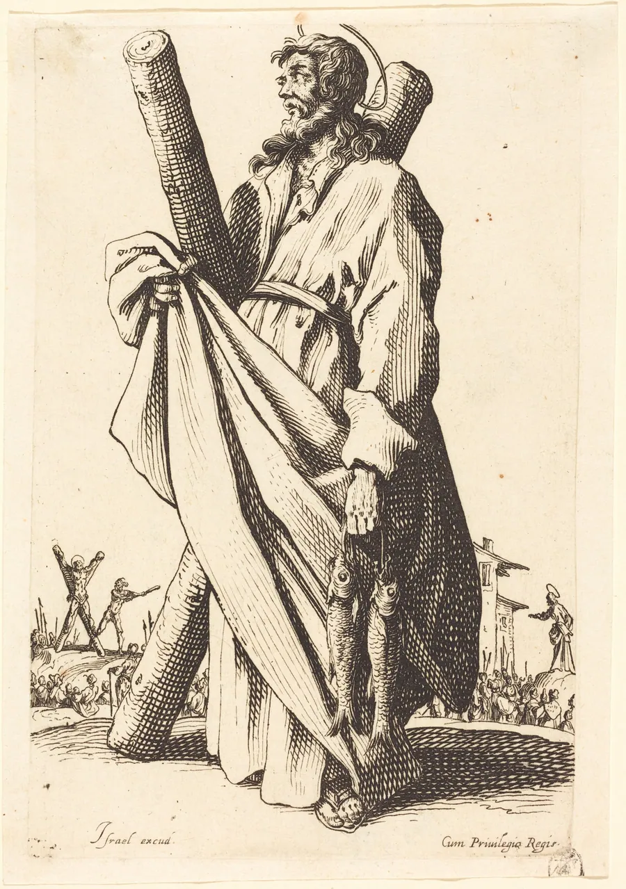 Saint Andrew by Jacques Callot