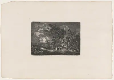 Five Travellers in the Moonlight