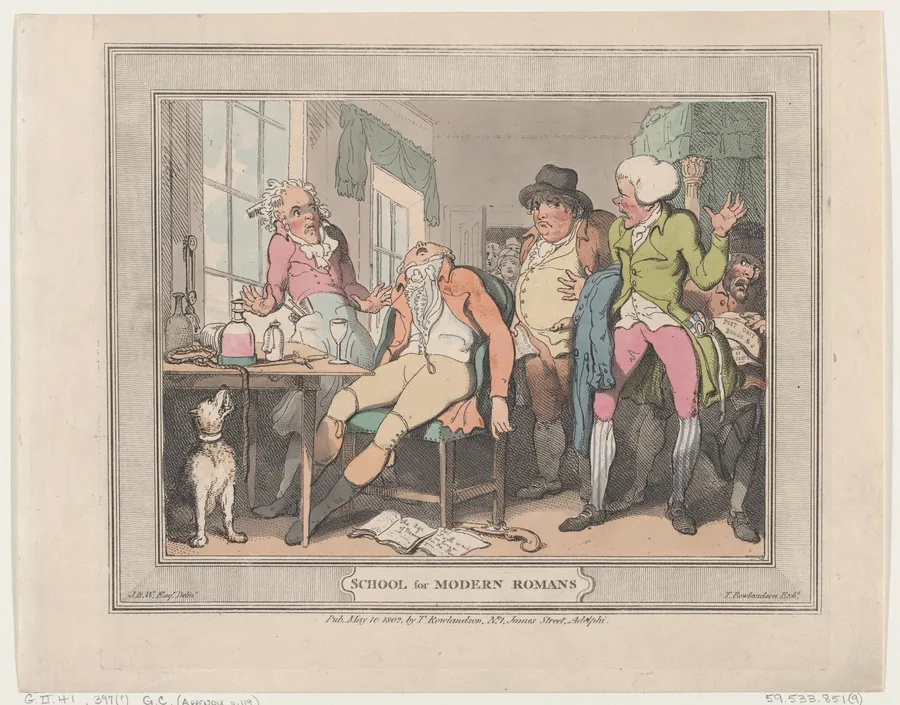 School for Modern Romans by Thomas Rowlandson