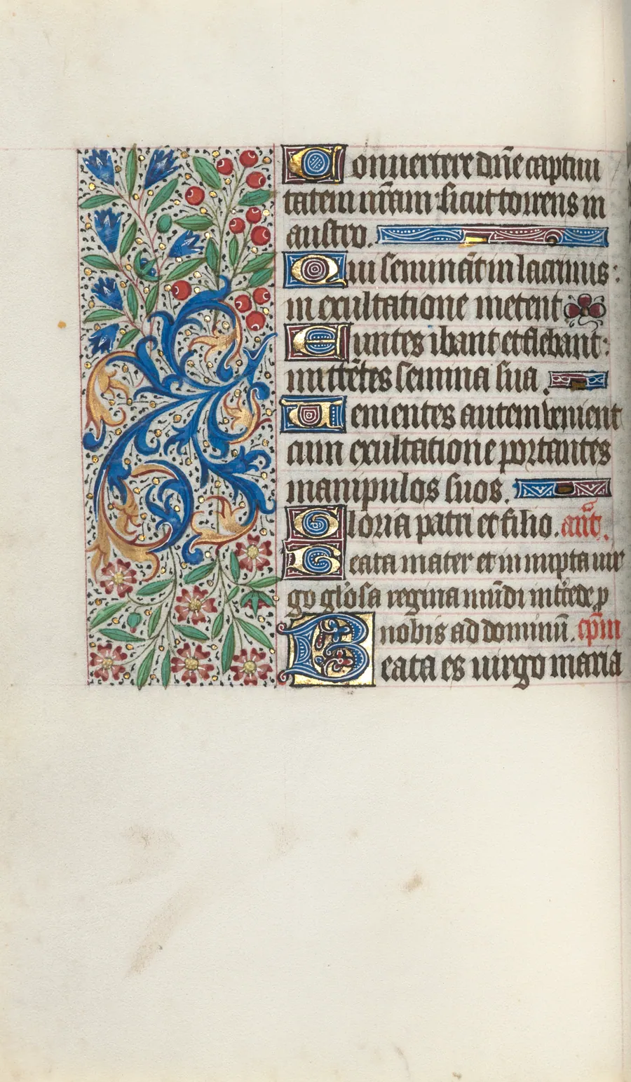 Book of Hours (Use of Rouen): fol. 72v by Master of the Geneva Latini