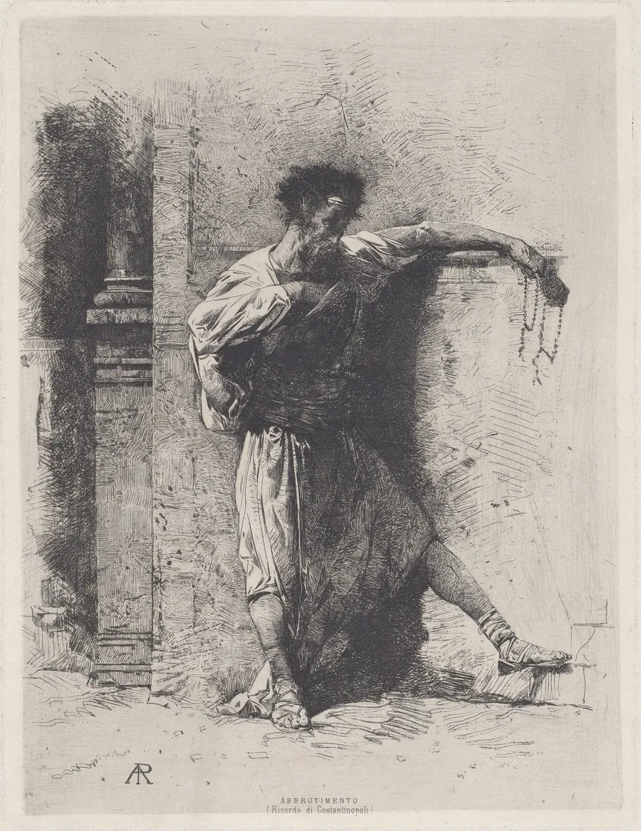 Abbrutimento  (Ricordo di Constantinopoli) [Brutalization (Souvenir of Constantinople)] by Alberto Pasini