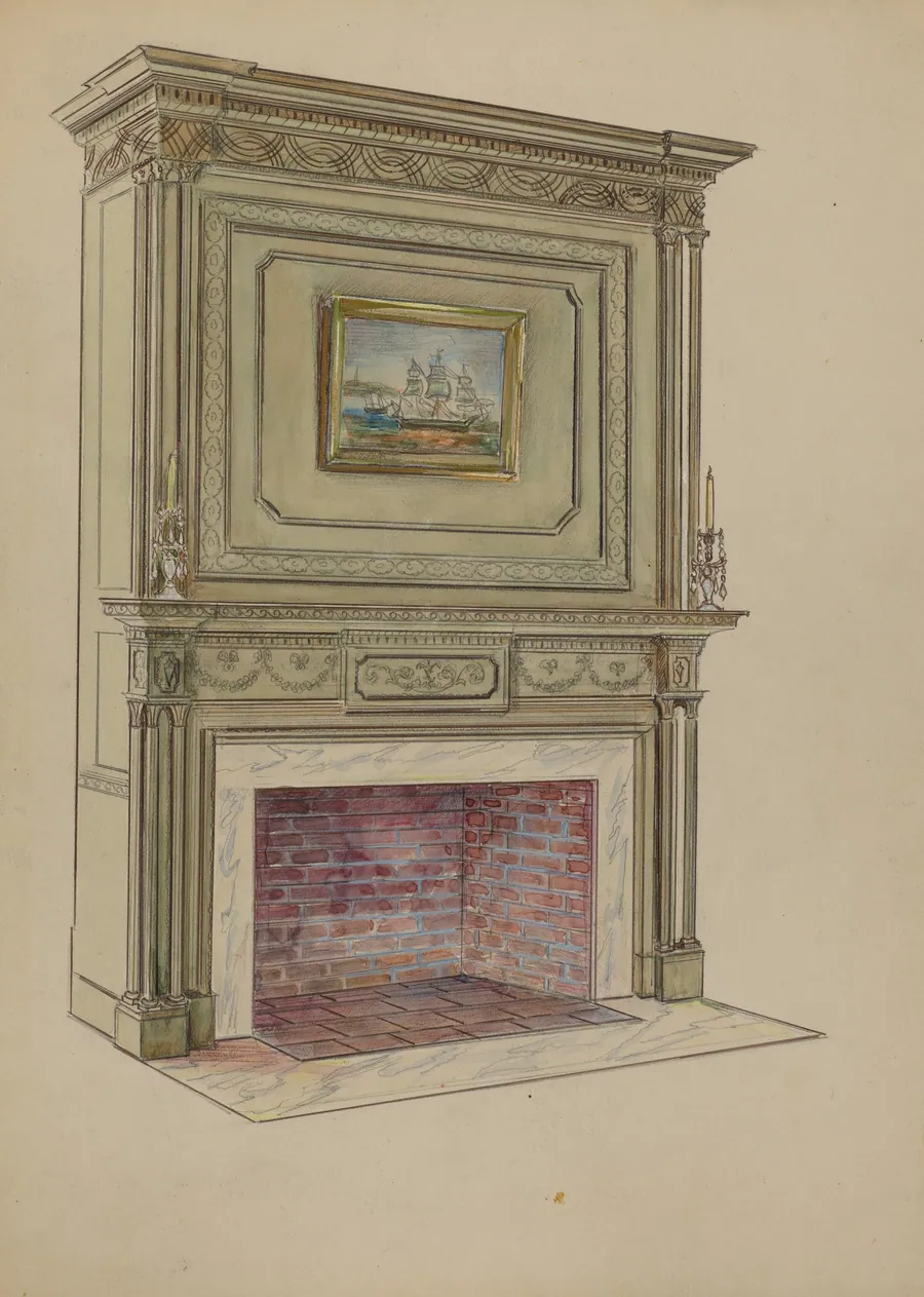 Fireplace by Charles Squires