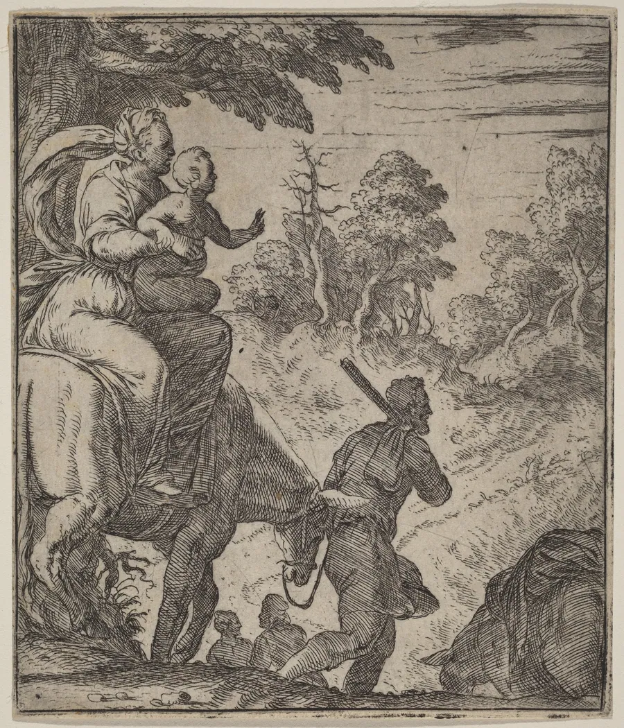 The Flight into Egypt by Giovanni Battista Fontana
