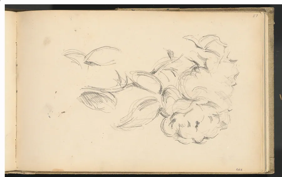 Peonies by Paul Cezanne