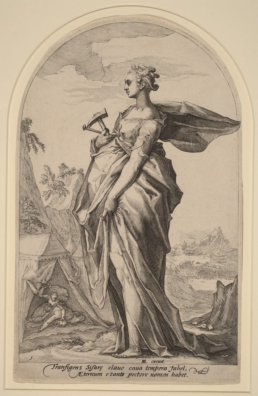 Jael and Sisera by Jacob Matham