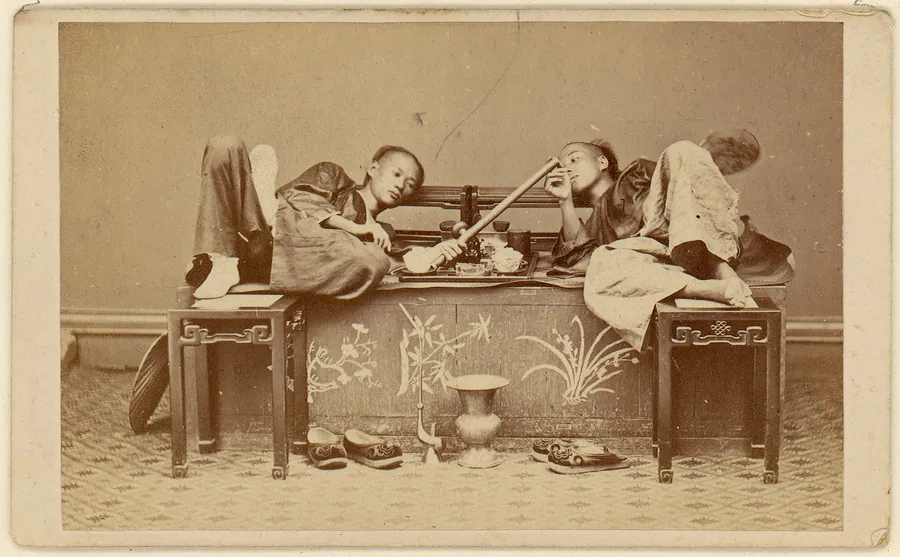 [Opium Smokers] by Pun-Lun
