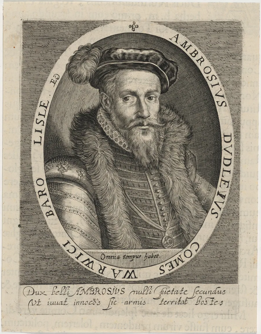 Ambrose Dudley, Earl of Warwick by Magdalena van de Passe