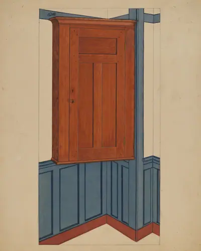 Shaker Small Corner Cupboard