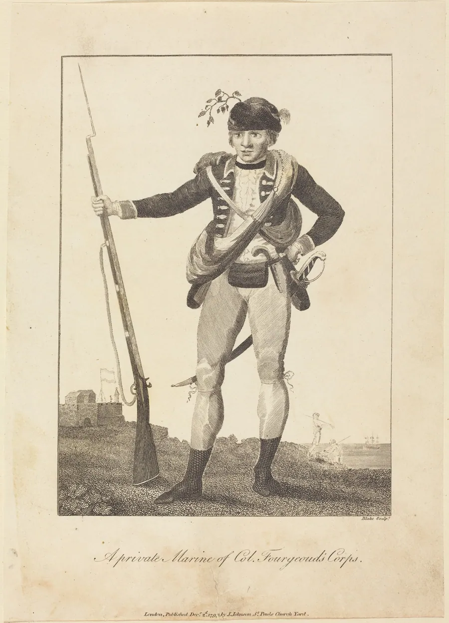 A private Marine of Col. Fourgeoud's Corps by William Blake