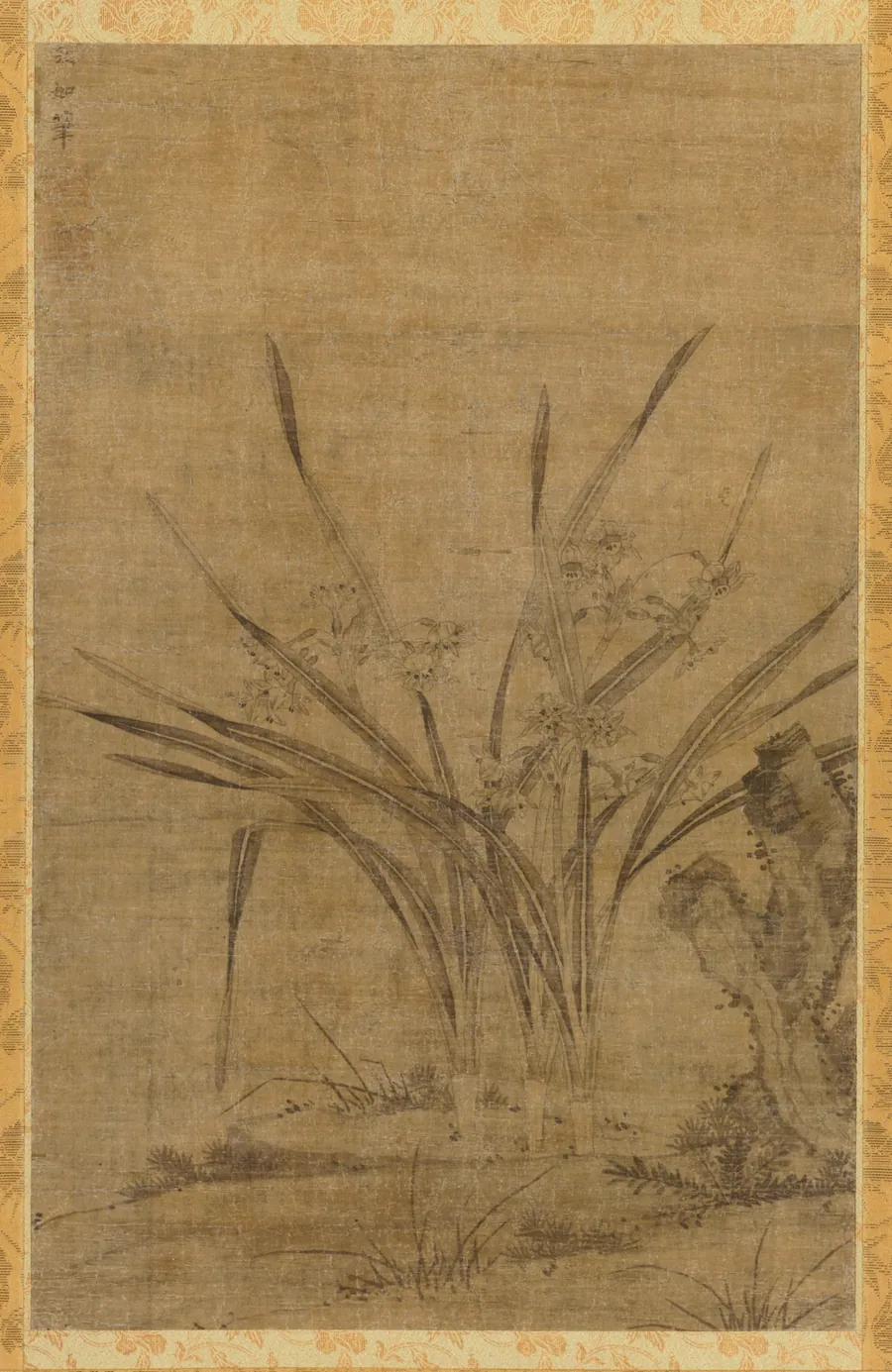 Narcissus and Rocks by Lu Tianru