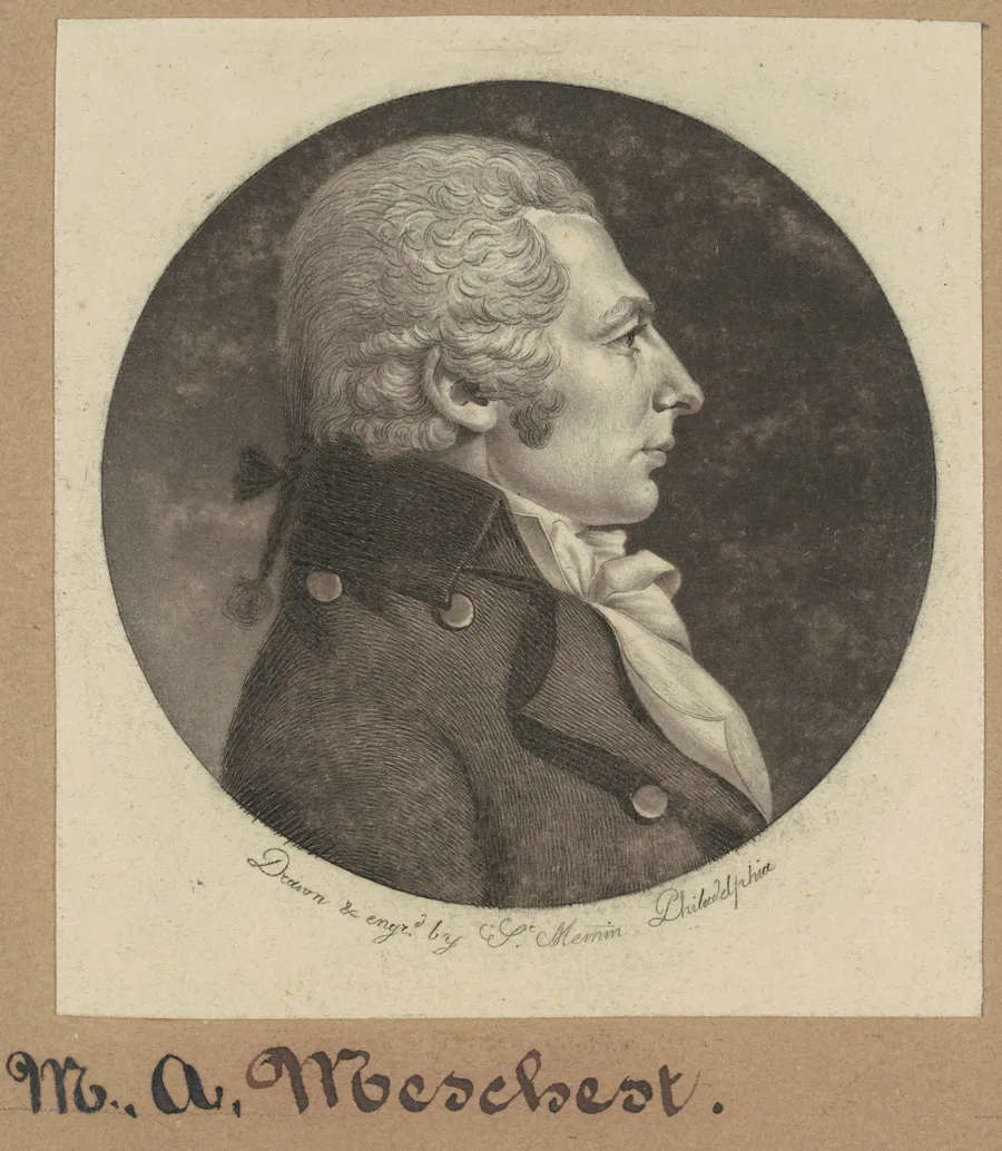 M. A. Meschert by Charles B. J. Févret de Saint-Mémin