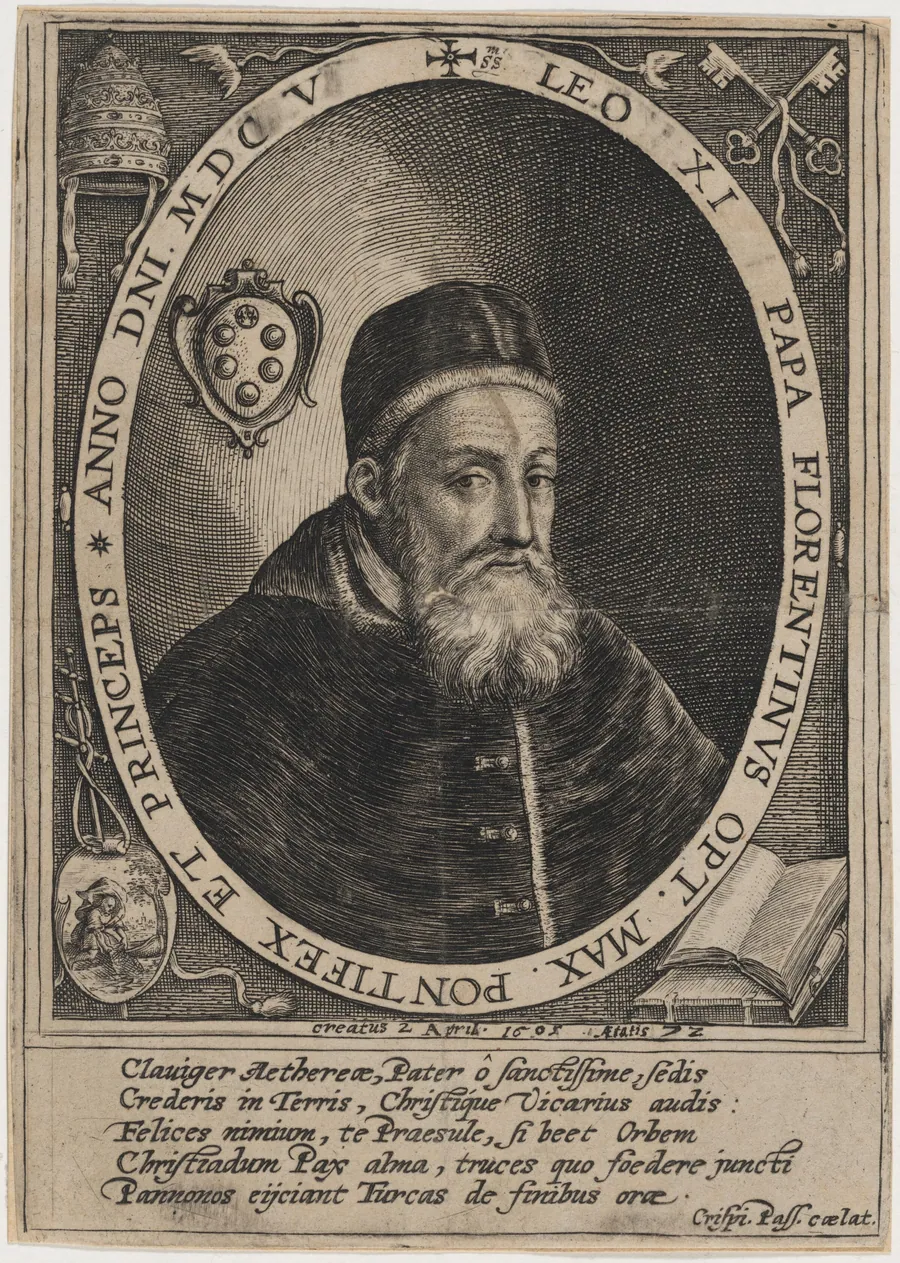 Pope Leo XI by Crispijn van de Passe I