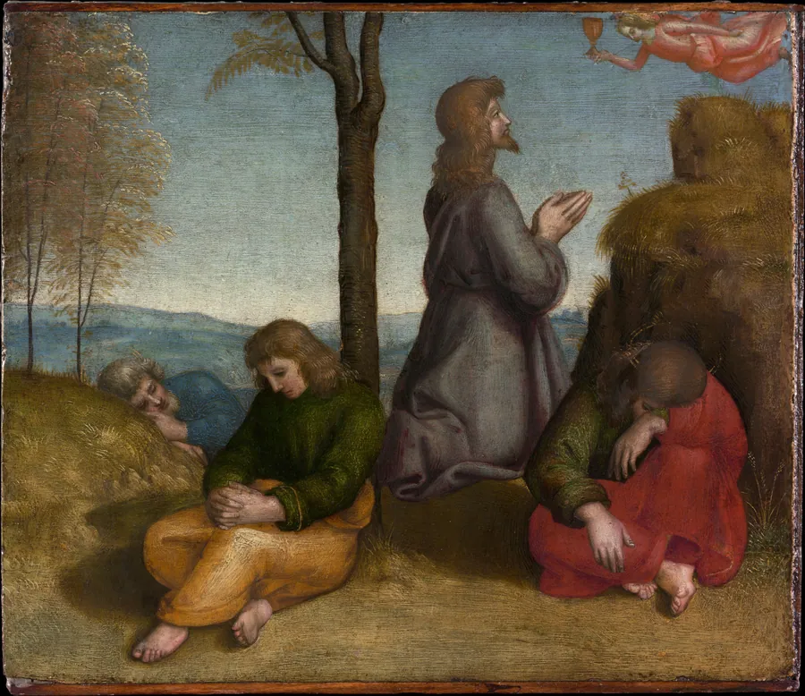 The Agony in the Garden by Raphael (Raffaello Sanzio or Santi)