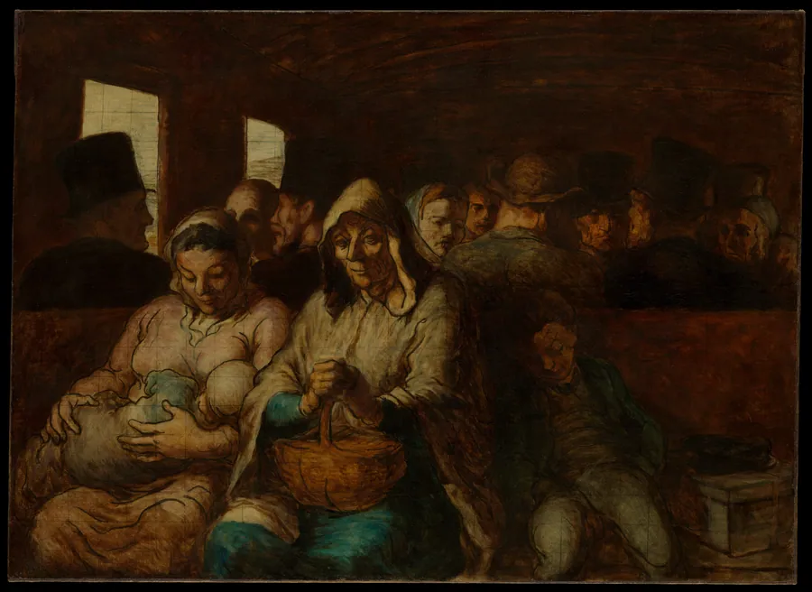The Third-Class Carriage by Honoré Daumier