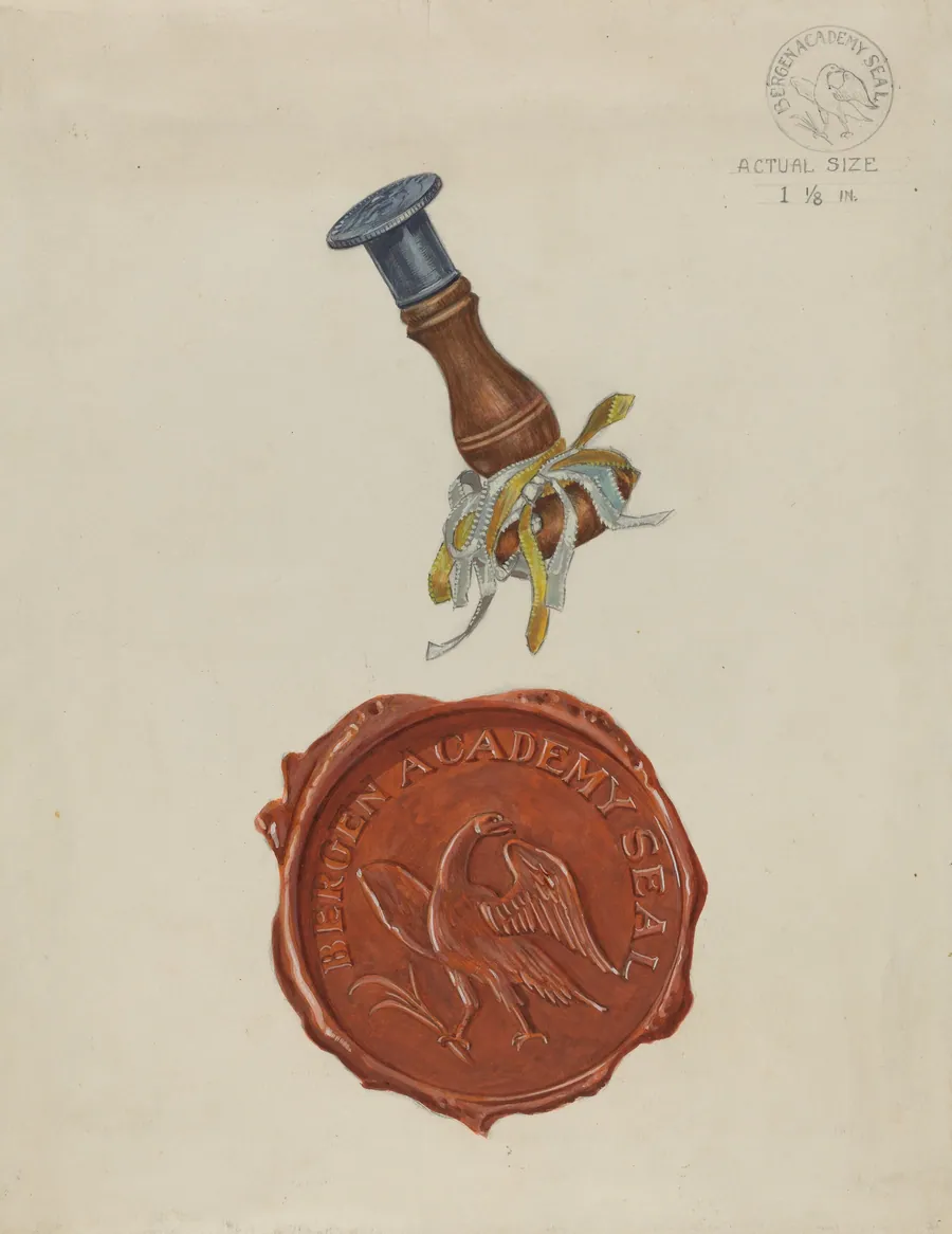 Bergen Academy Seal by Albert Camilli