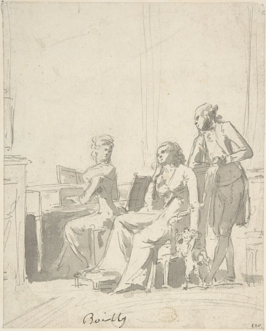 Conversation Piece by Louis Léopold Boilly