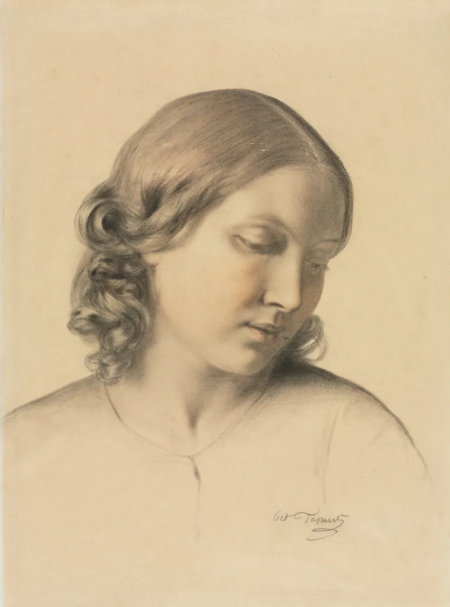Portrait of a Young Woman by Octave Tassaert