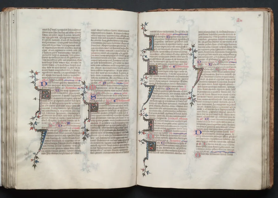 The Gotha Missal:  Fol. 97v, Text by Master of the Boqueteaux