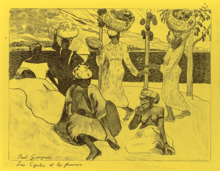 Volpini Suite: The Grasshoppers and the Ants (Les Cigales et les Fourmis) by Paul Gauguin