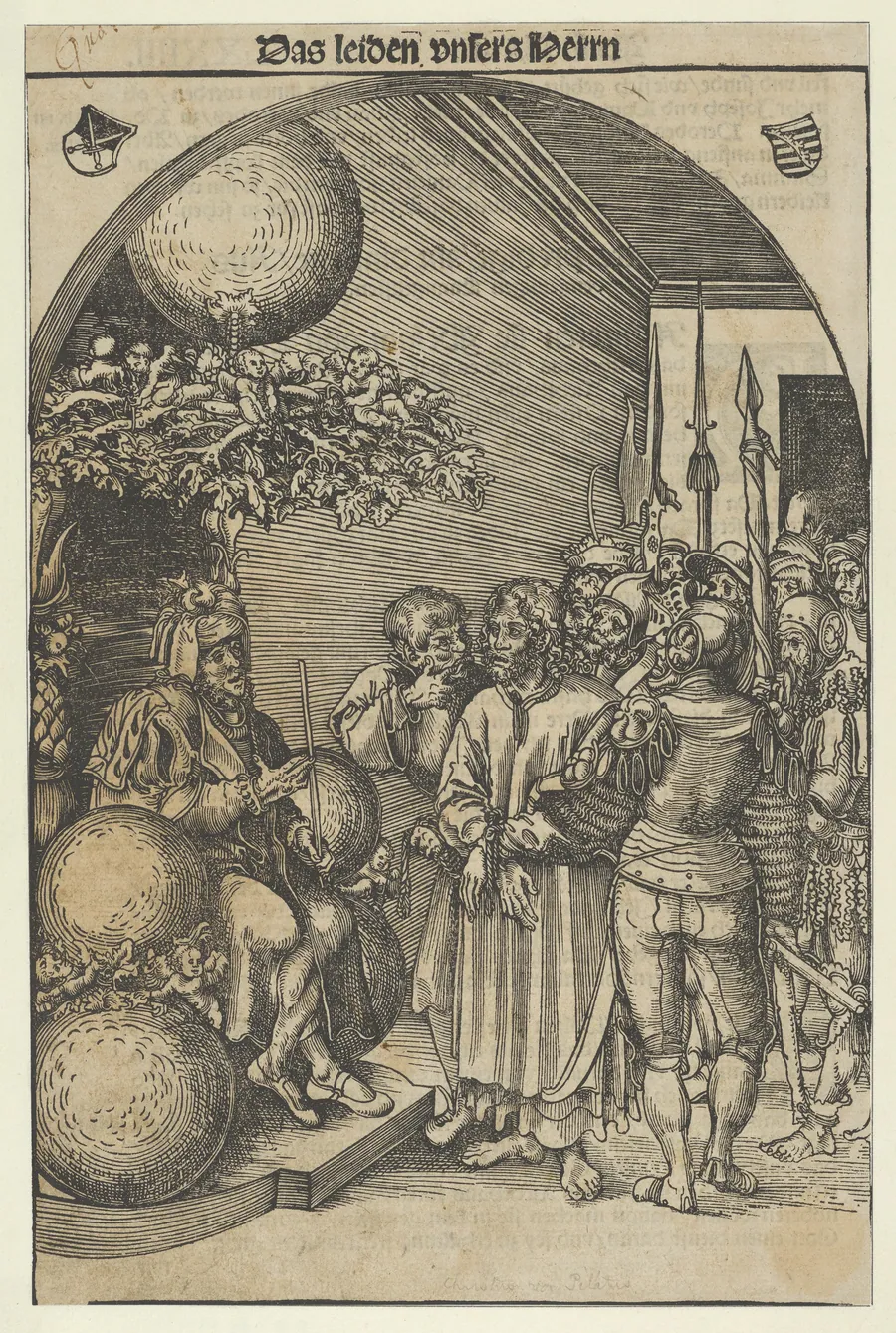 Christ before Herod, from the Passion by Lucas Cranach the Elder