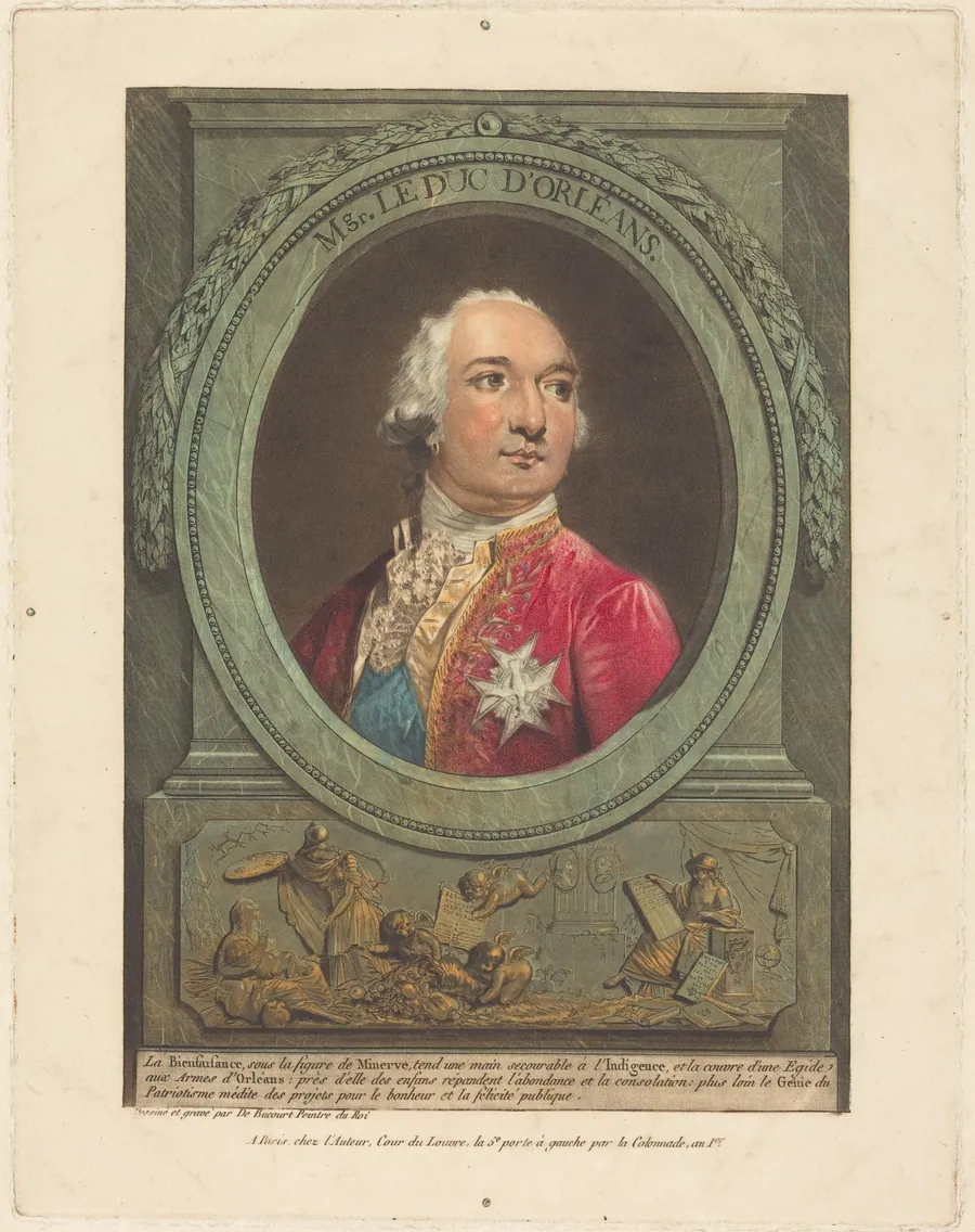 Mgr. Le duc d'Orléans by Philibert-Louis Debucourt