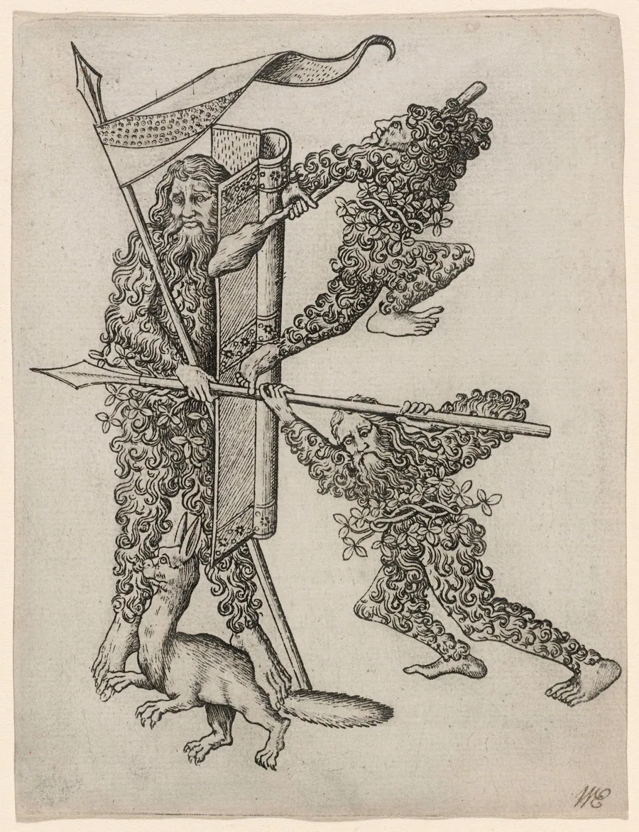 The Letter "K" by Master E.S.