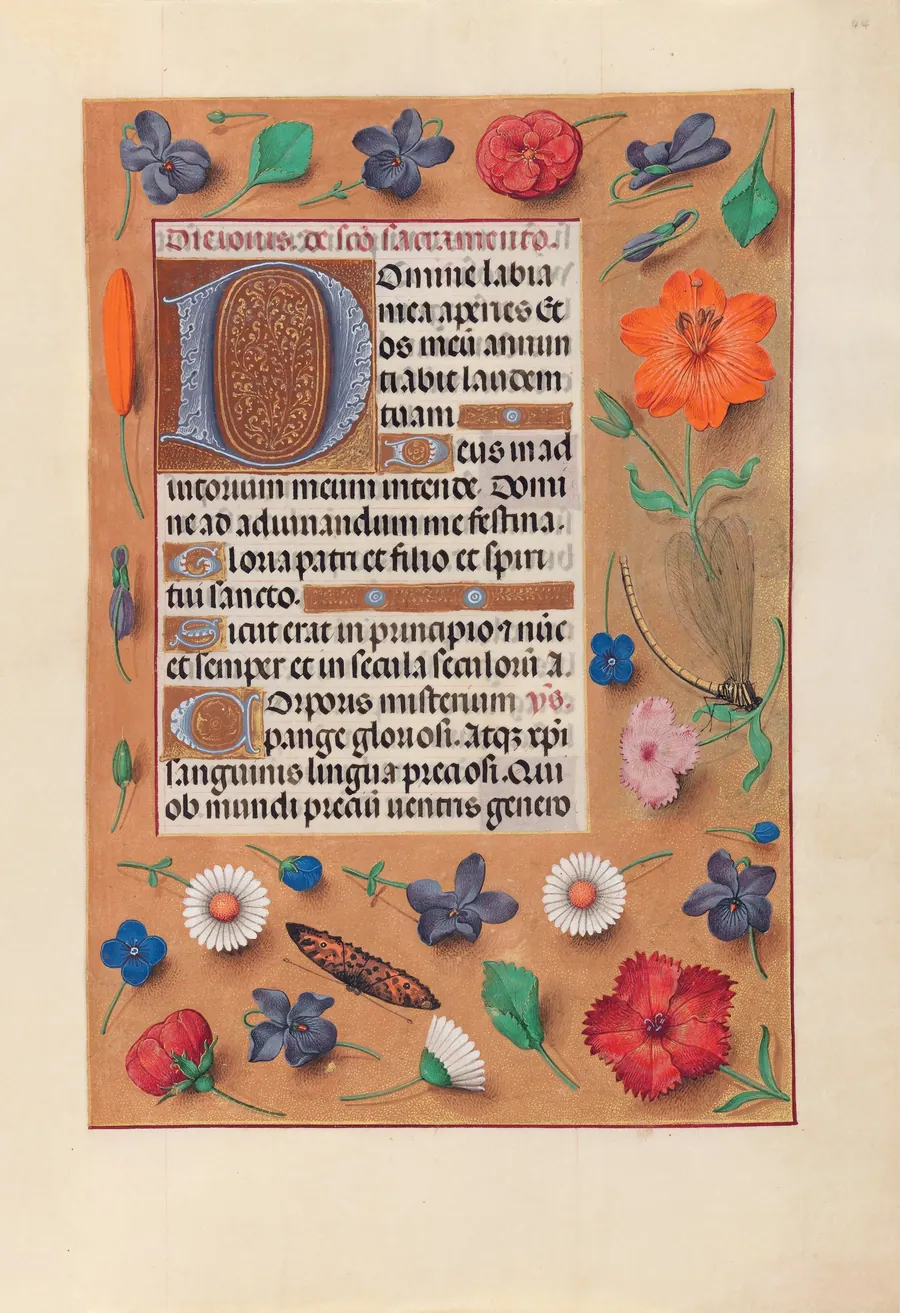Hours of Queen Isabella the Catholic, Queen of Spain:  Fol.44r by Master of the First Prayerbook of Maximillian