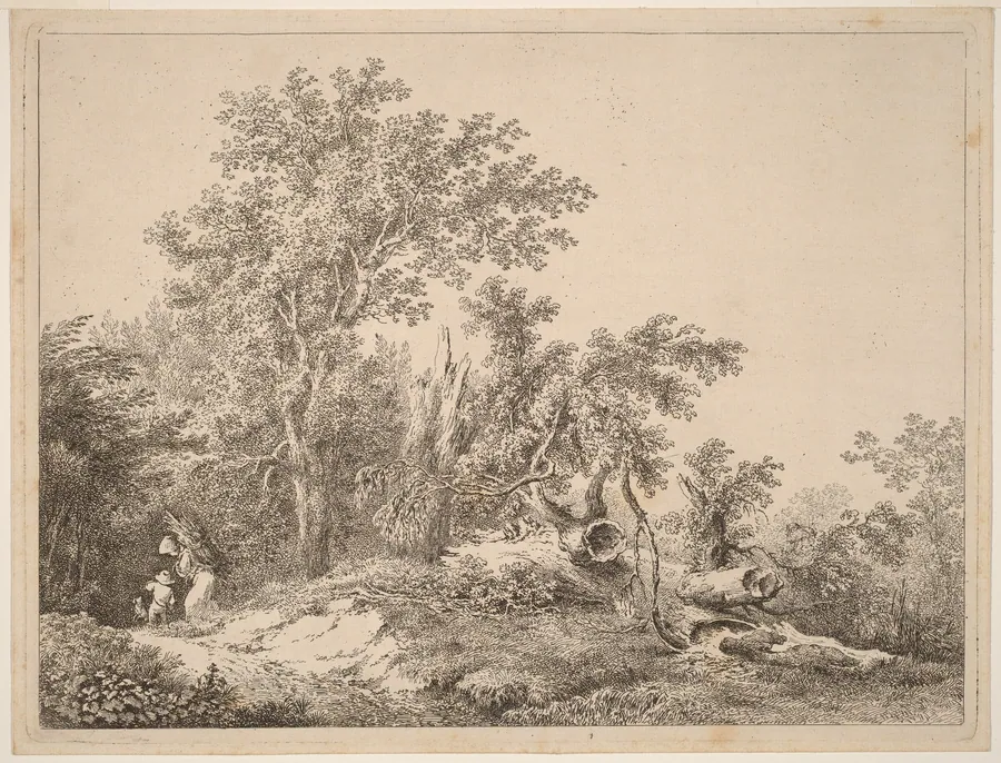 Landscape with Broken Tree by Martin von Molitor