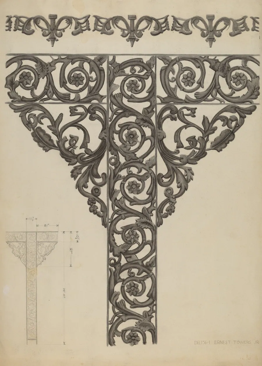 Iron Railing by Ernest A. Towers, Jr.