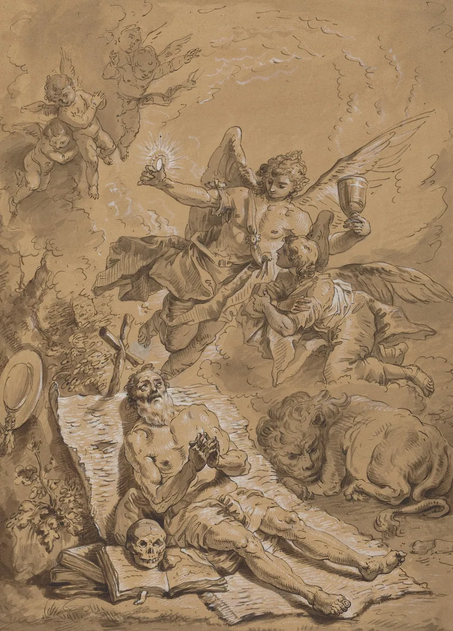 Last Communion of Saint Jerome by Anonymous Artist