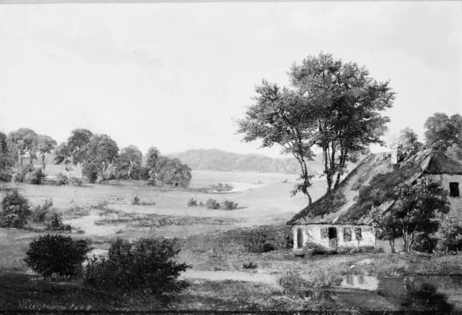 Landskab ved Rugaard by Dankvart Dreyer