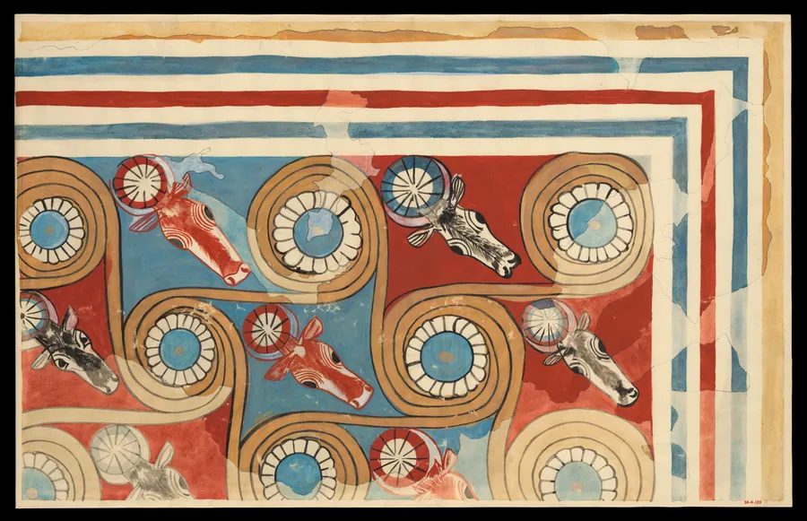 Ceiling Decoration, Palace of Amenhotep III by William J. Palmer-Jones