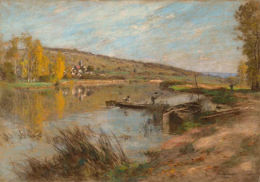 Quai au Sable, Chartèves by Léon Augustin Lhermitte