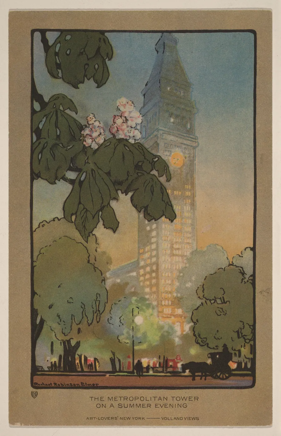 The Metropolitan Tower on A Summer Evening by Rachael Robinson Elmer