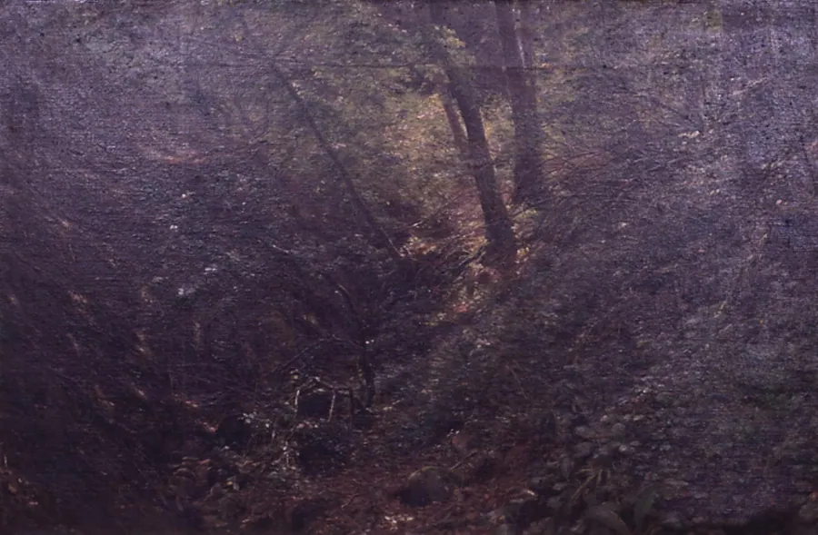 Forår i en kløft by C.A. Kølle