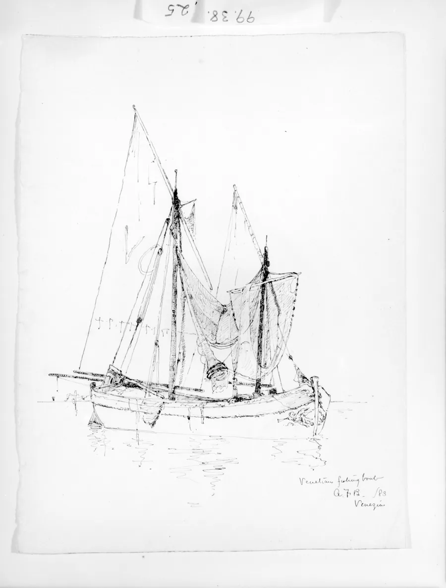 Venetian Fishing Boat, Venice by Andrew Fisher Bunner