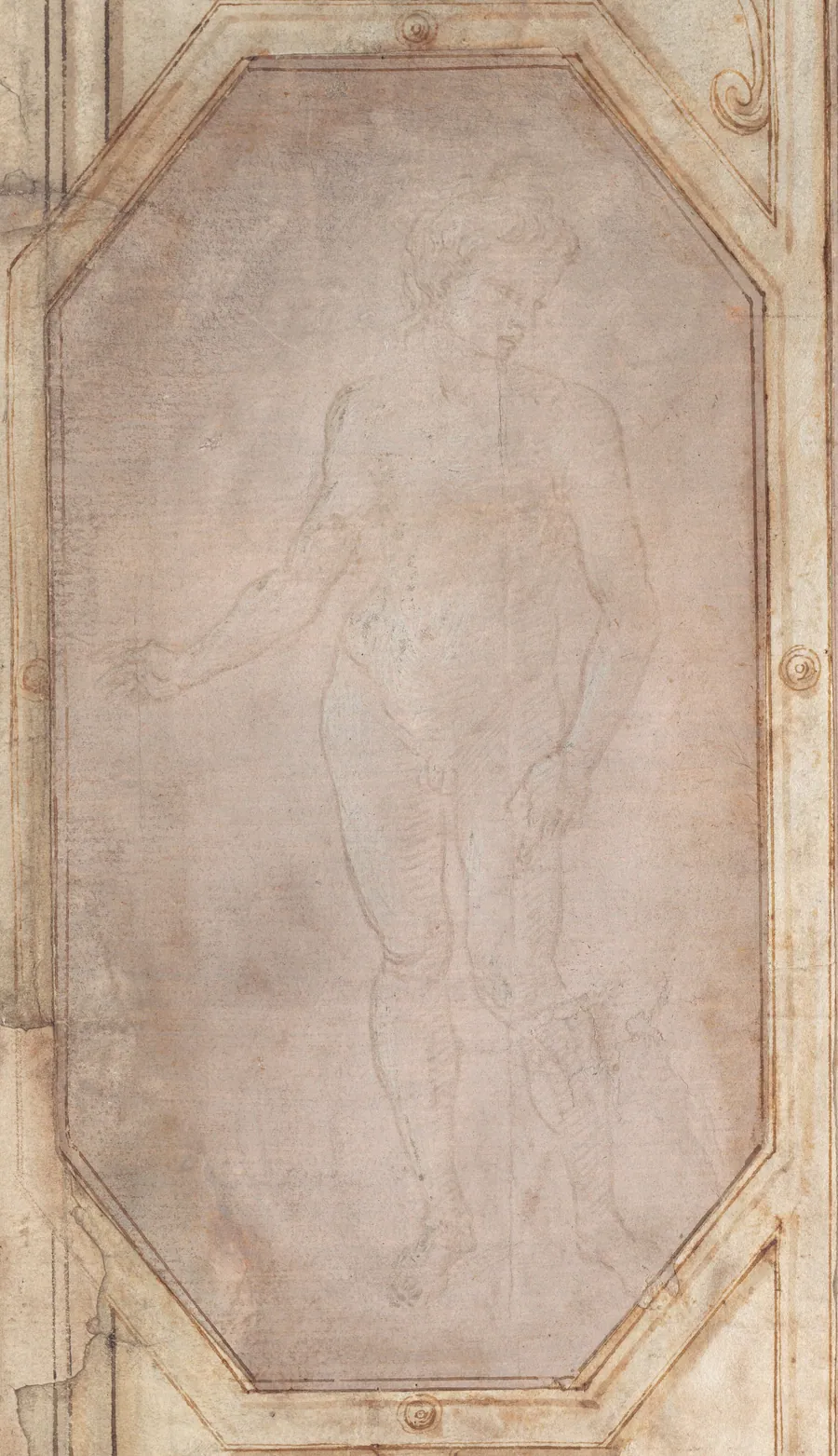 Standing Nude Youth by Filippino Lippi