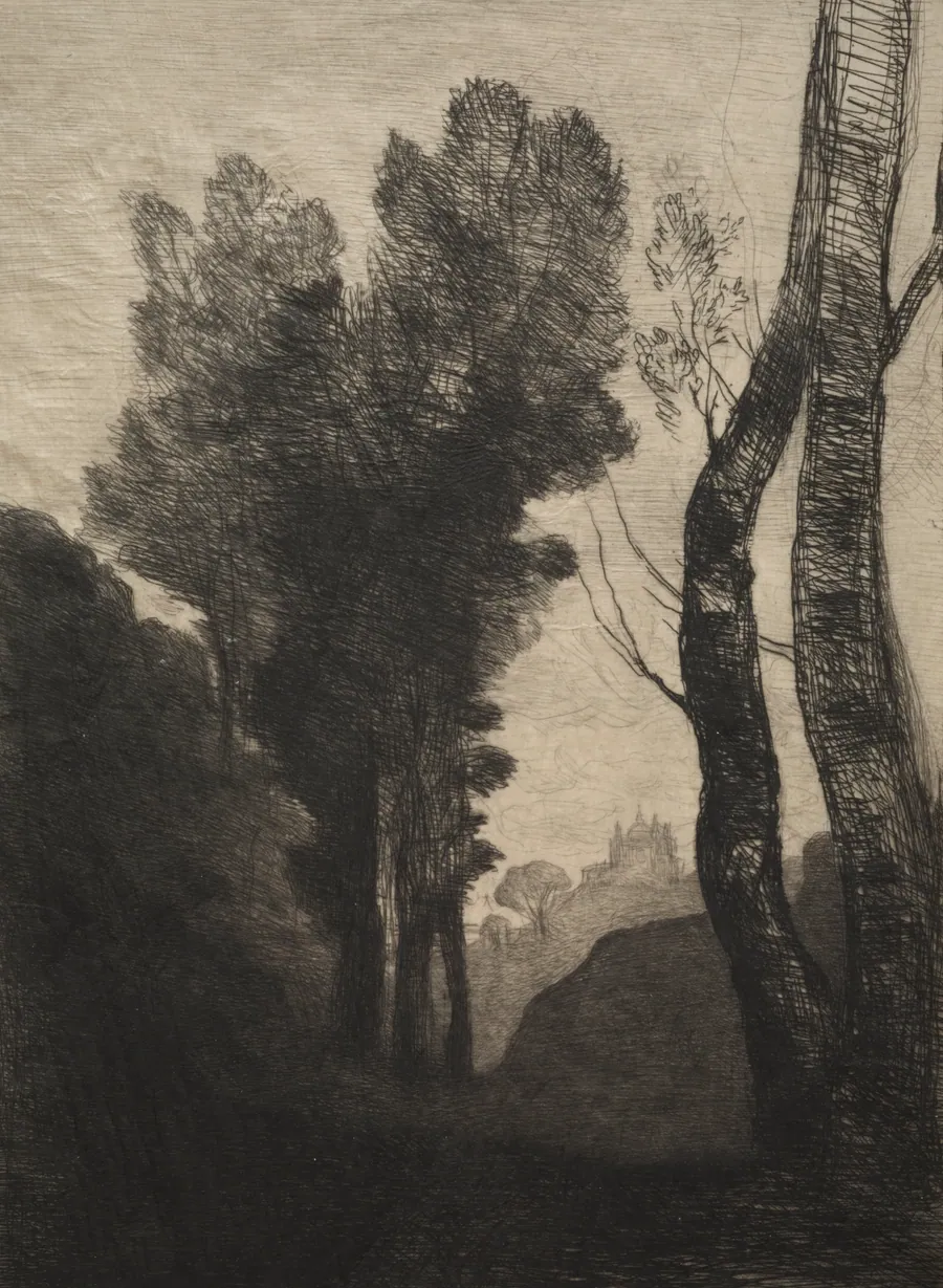 Environs of Rome by Jean Baptiste Camille Corot
