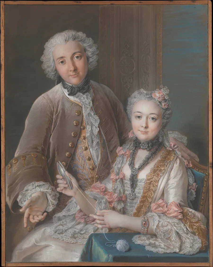 François de Jullienne (1722–1754) and Marie Élisabeth de Jullienne (Marie Élisabeth de Séré de Rieux, 1724–1795) by Charles Antoine Coypel