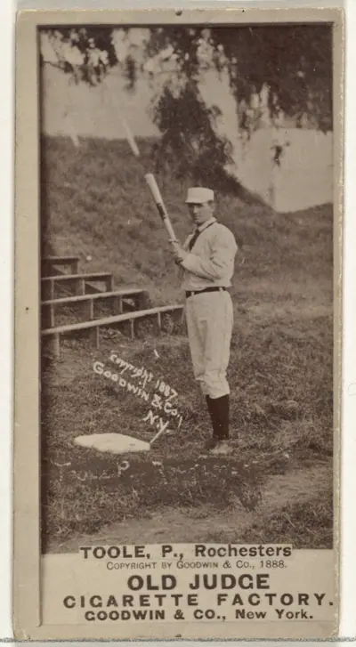Stephen John "Steve" Toole, Pitcher, Rochester, from the Old Judge series (N172) for Old Judge Cigarettes