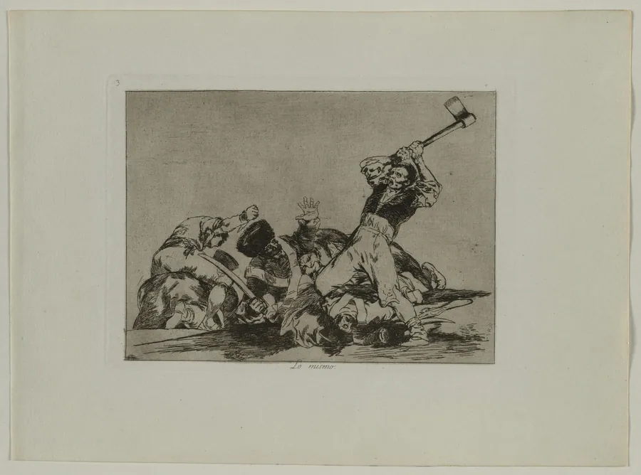 Disasters of War: Pl., 3, The Same (Thing) by Francisco de Goya