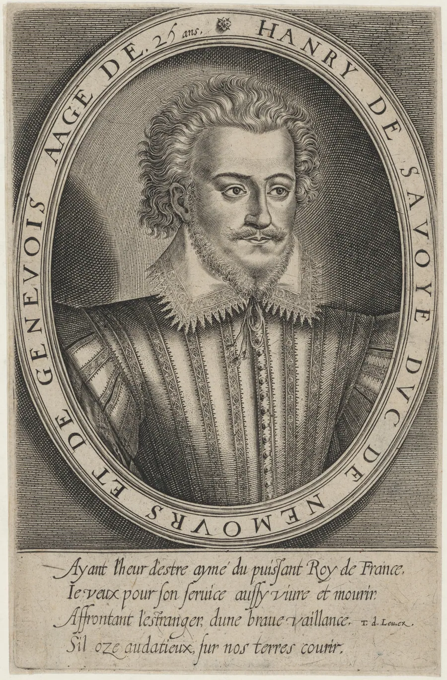 Henry, Duke of Savoy, Nemours and Geneva by Thomas de Leu